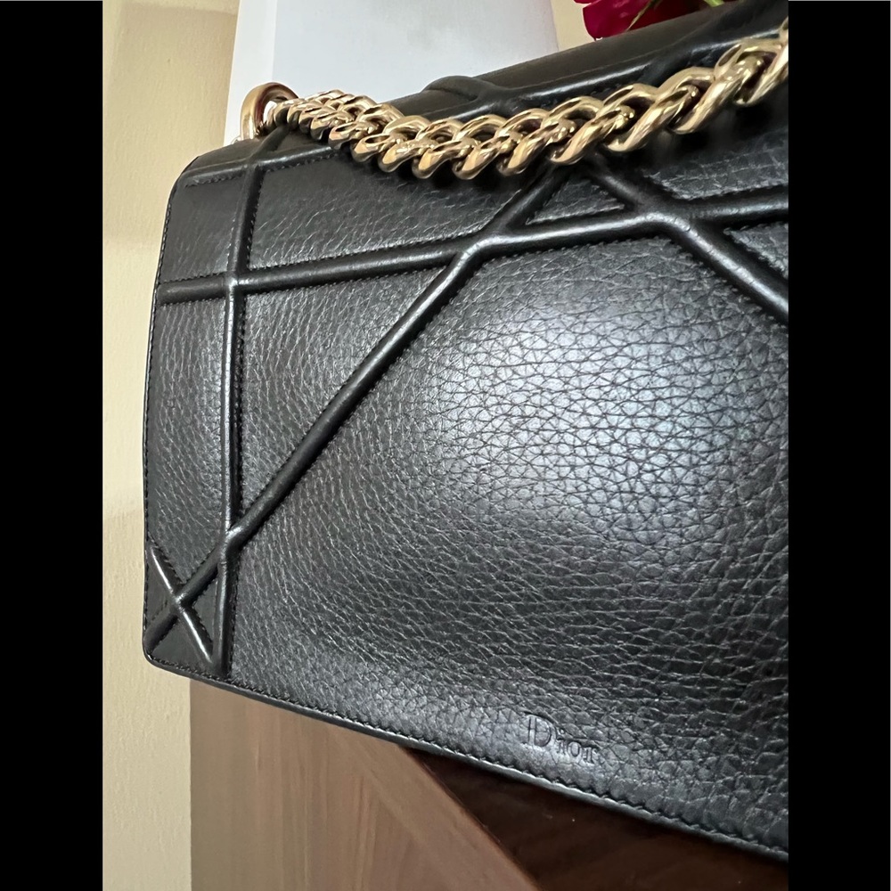 Dior Bag Diorama Black Leather, gold findings - Picture 15 of 16